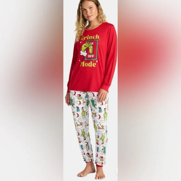 DR. SUESS GRINCH HOLIDAY PAJAMAS SET - Picture 2 of 6